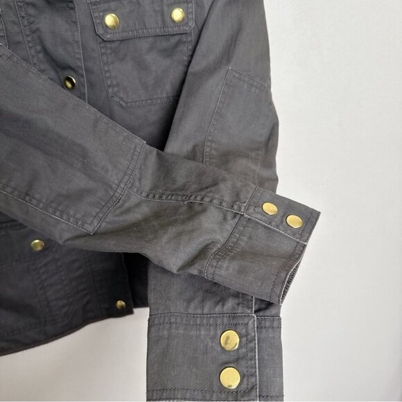 J.crew Womens Small Relaxed Boyfriend Field Jacket In Army Green Color - Picture 11 of 16